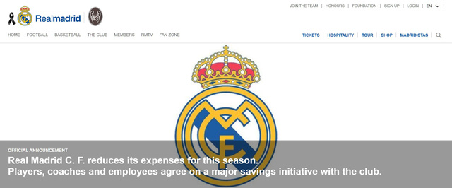 Real Madrid thông báo giảm lương cầu thủ lên tới 20% - Ảnh 1.