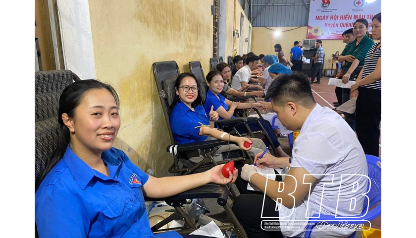 Quỳnh Phụ: Thu nhận 179 đơn vị máu trong ngày hội hiến máu tình nguyện   