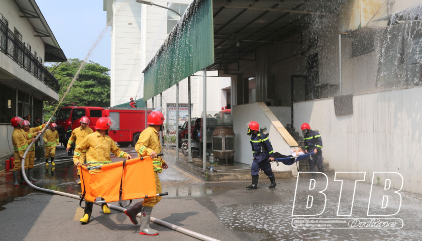 Tập huấn phòng cháy, chữa cháy và cứu nạn, cứu hộ mùa nắng nóng