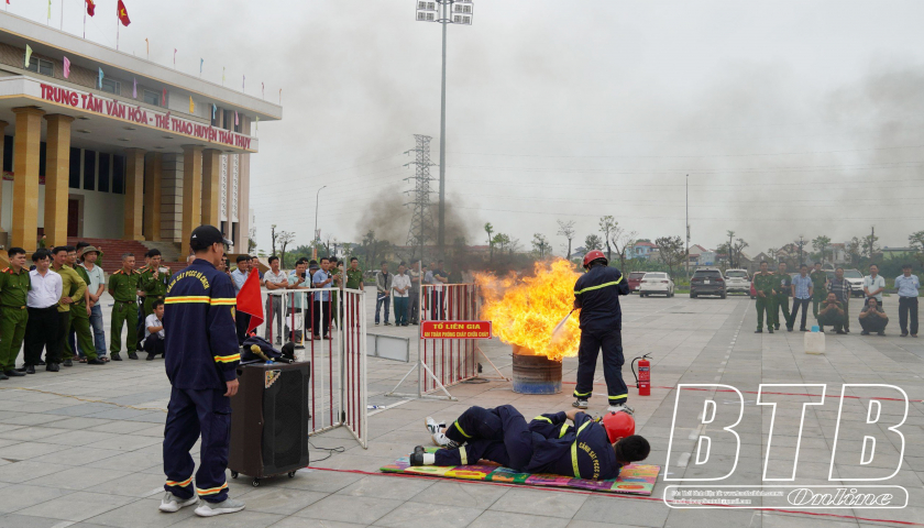 Thái Thụy: Triển khai hội thi nghiệp vụ chữa cháy và cứu nạn, cứu hộ