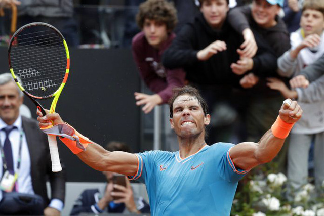 Thắng kịch tính Djokovic, Nadal lên ngôi xứng đáng tại Rome Masters 2019 - Ảnh 2.