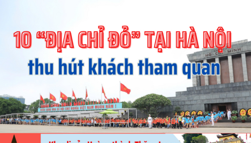 10 “địa chỉ đỏ” tại Hà Nội thu hút khách tham quan