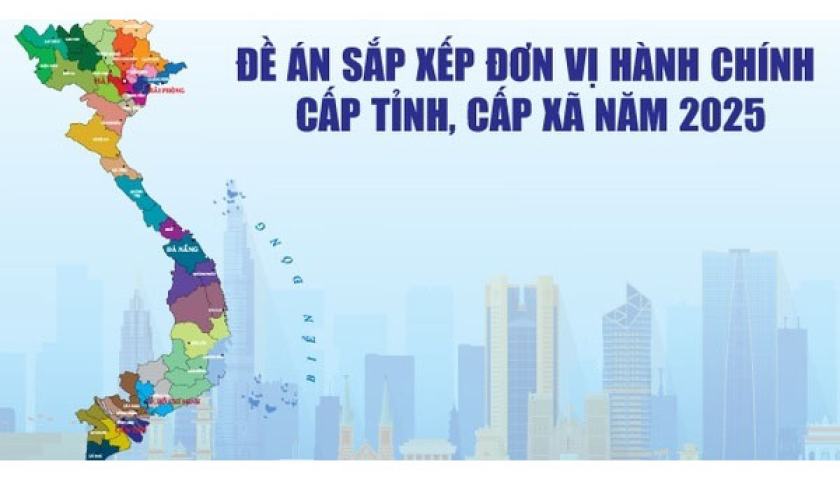  Đề án sắp xếp đơn vị hành chính cấp tỉnh, cấp xã năm 2025