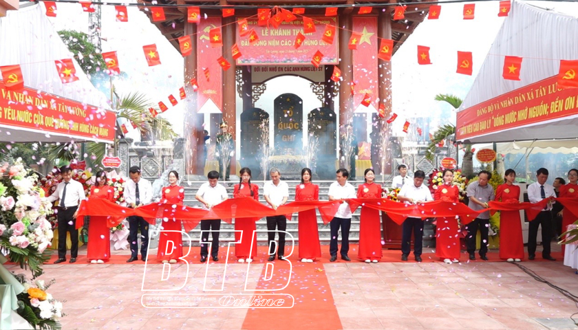  Tây Lương (Tiền Hải) tổ chức khánh thành Đài tưởng niệm liệt sĩ