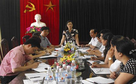 Kiểm tra công tác mặt trận 6 tháng đầu năm 2013 tại Thái Bình.