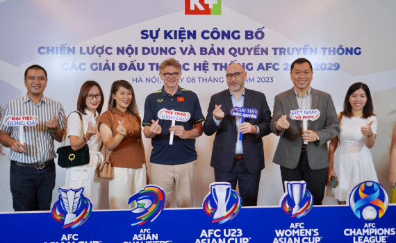 Khán giả được theo dõi trực tiếp đội tuyển Việt Nam tham gia các giải đấu của AFC