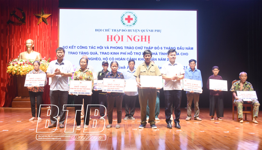 Quỳnh Phụ: Tổng trị giá hoạt động nhân đạo 6 tháng đầu năm 2025 đạt trên 17,6 tỷ đồng
