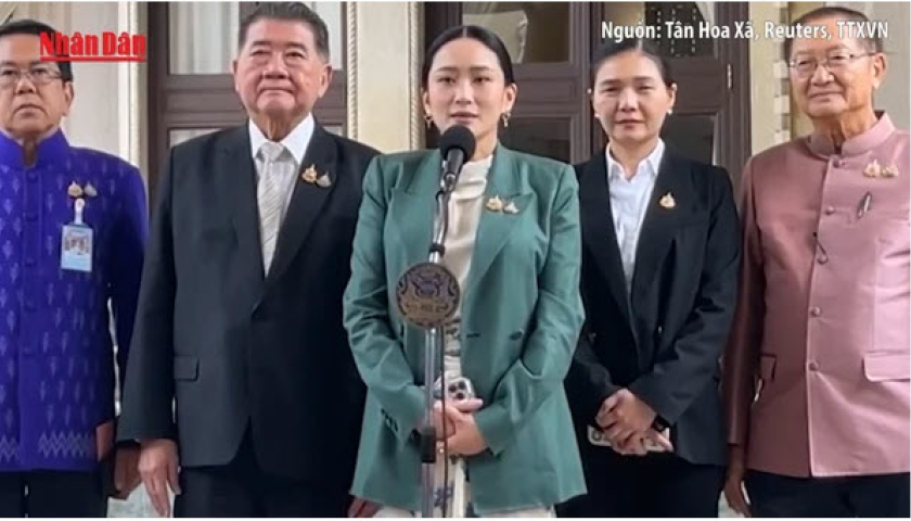 Bà Paetongtarn chấp nhận bị tạm đình chỉ chức vụ Thủ tướng Thái Lan