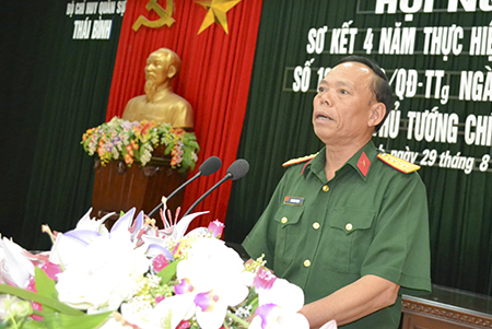 Bộ chỉ huy Quân sự tỉnh sơ kết 4 năm thực hiện Quyết định số 121 của Thủ tướng Chính phủ 