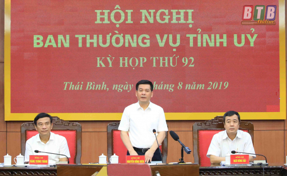 Hội nghị Ban Thường vụ Tỉnh ủy