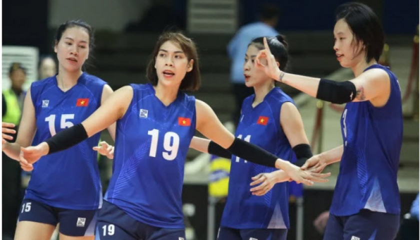 Tuyển bóng chuyền nữ Việt Nam thắng dễ Uzbekistan ở giải châu Á